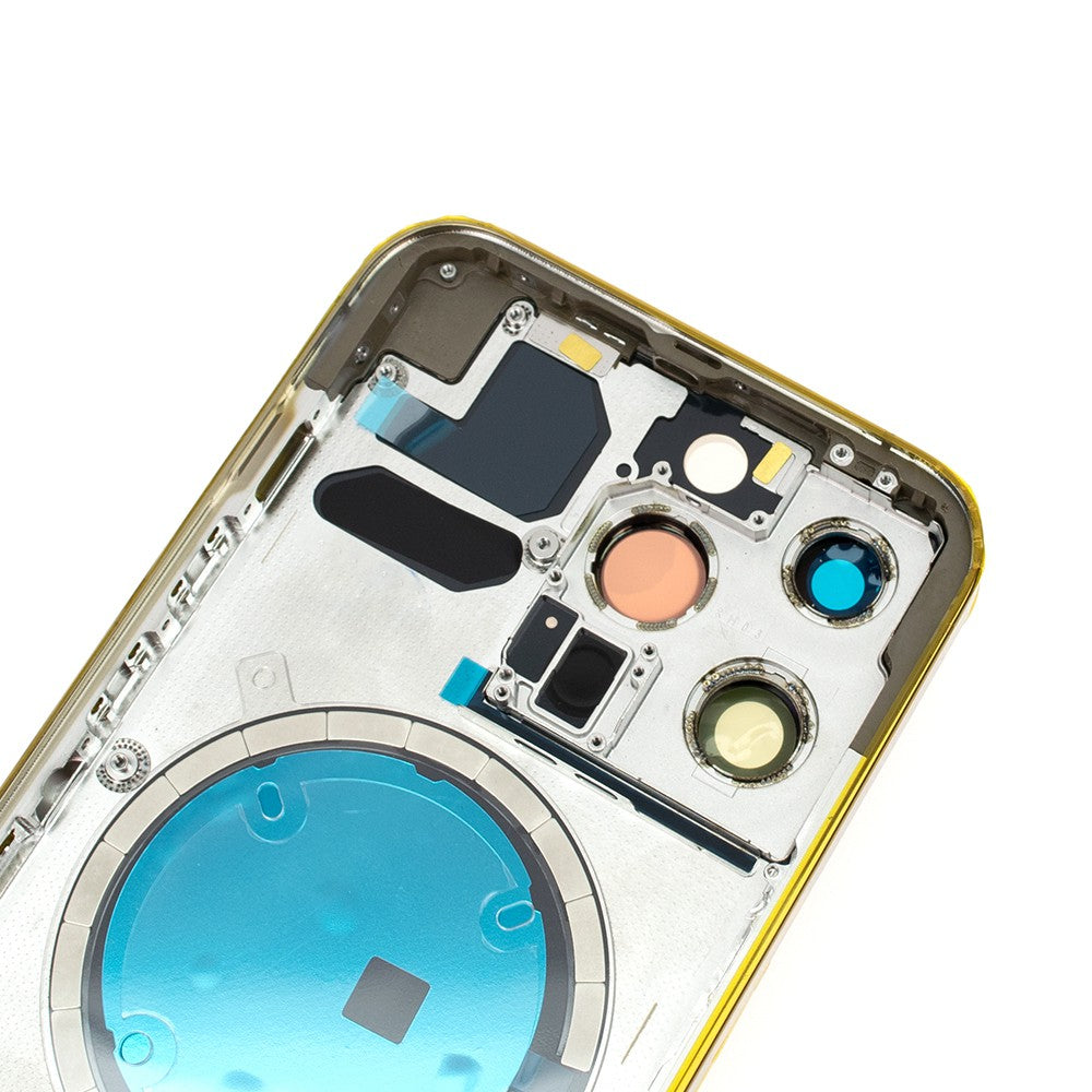 Rear Housing for iPhone 13 Pro (NO LOGO)-Gold Rear Housing for iPhone 13 Pro (NO LOGO)-Gold